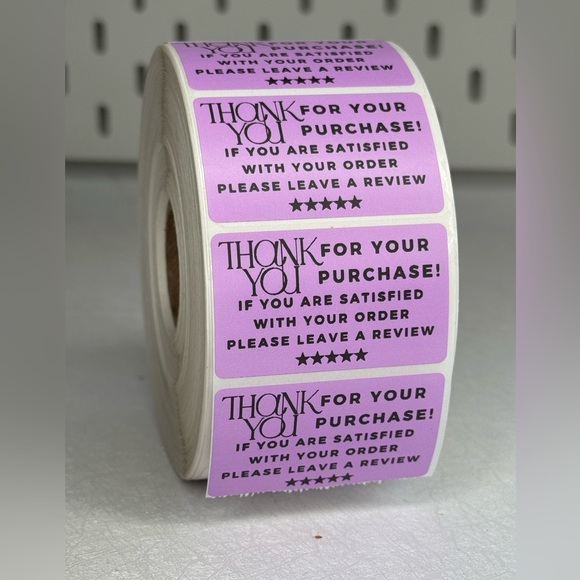 Thank you sticker , please leave a 5 start review , thank you for your purchase - Picture 11 of 11